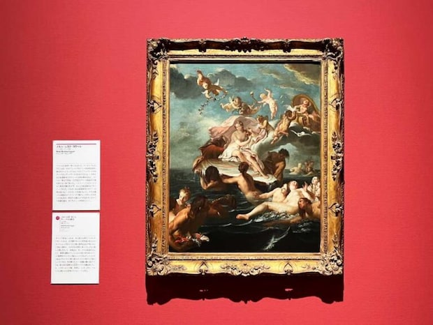 ノエル＝ニコラ・コワペル《ヴィーナスの誕生》1732年頃　油彩・カンヴァス