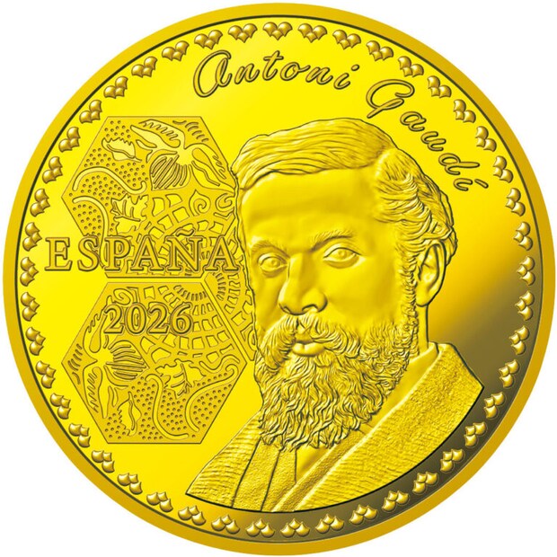 400ユーロ金貨＜サグラダ・ファミリア＞裏面