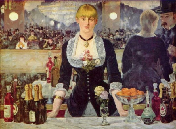 エドゥアール・マネ《フォリー・ベルジェールのバー》1882年、コートールド・ギャラリー