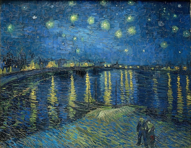 フィンセント・ファン・ゴッホ《ローヌ川の星月夜》