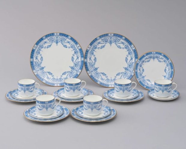 ウェッジウッド 花文ティーセット 1878-1891年
