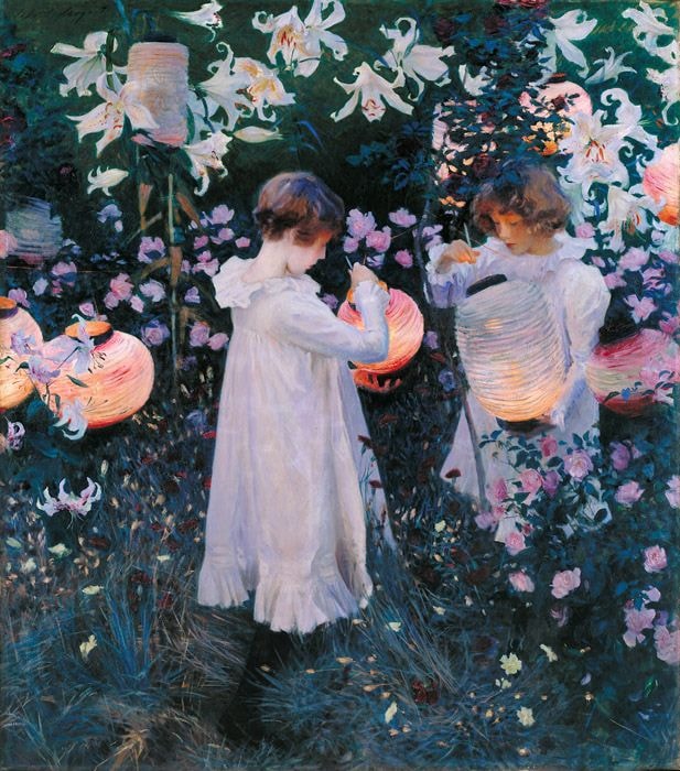 ジョン・シンガー・サージェント 「カーネーション、リリー、リリー、ローズ」 （1885）