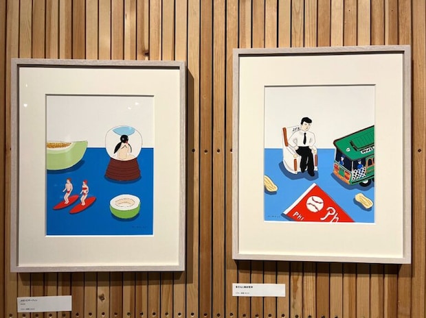 『イラストレーター 安西水丸展 ぼくのあそび I DRAW TO PLAY』作品展示風景