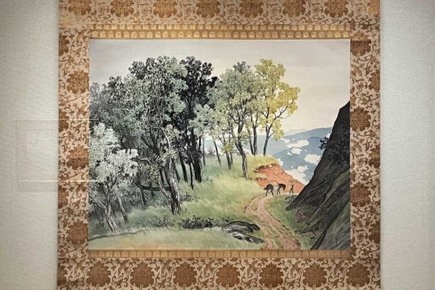 川合玉堂《山雨一過》1943（昭和18）年　山種美術館
