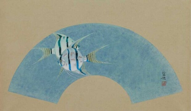 山口華楊 《南海魚》