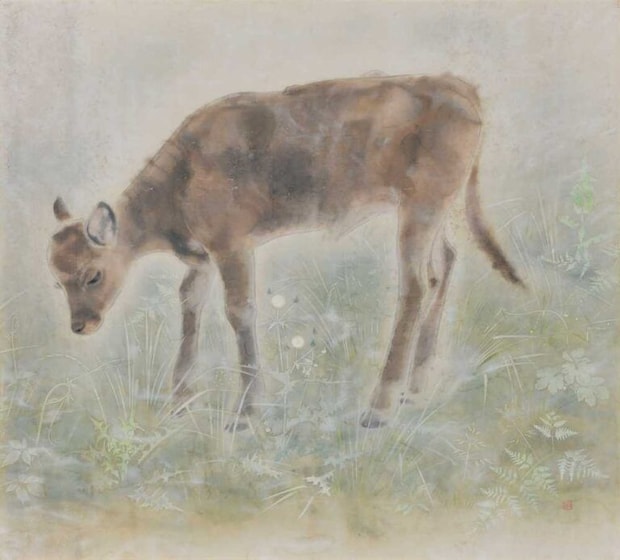 山口華楊 《犢》