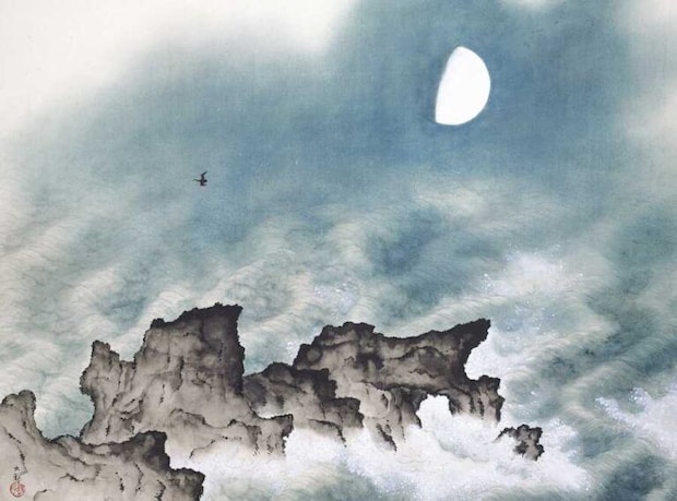 『海潮四題・夏』（横山大観）
