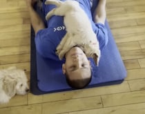 ヨガには集中できないけれど…、モフモフに飢えている人に最高な場所！