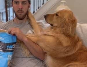 ひとりでオヤツ食べたりしないよねぇ？ 愛犬の圧がすごい