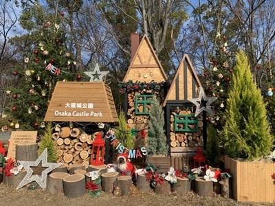 わんちゃんとクリスマスのフォトスポット