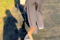 ママが大好きすぎる犬→お姉ちゃんが代わりにお散歩した結果…『散歩どころじゃない様子』が話題に「分かりやすい優先順位」「可愛すぎるｗ」