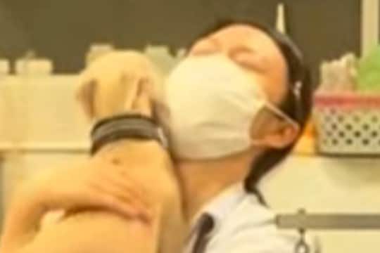 久しぶりにトリミングサロンのお姉さんに会った犬→飼い主には目もくれず…『喜びを爆発させる様子』が15万再生「コミュ力高ｗ」「優しい人」