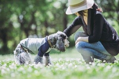 女性と犬