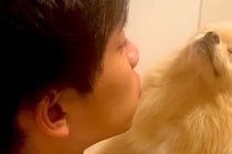 おしっこ失敗した犬が『パパに怒られた』結果→寝たふりをして…まさかの『表情』が329万再生「どこで覚えたん？ｗｗ」「薄目開けてて草」