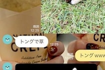 友達にLINEで『犬の写真』を送った結果→『トングで草』と返信がきて…あまりにも的確な一枚に絶賛「まさにｗ」「おてての曲がり具合が…ｗ」