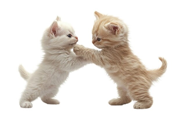 じゃれ合う子猫たち