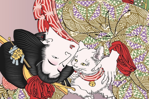 浮世絵に描かれた猫