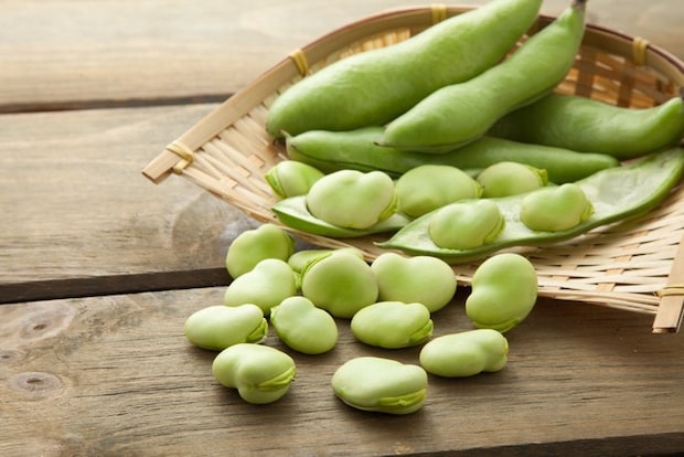 そらまめのさやと実