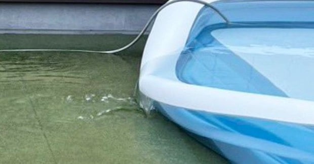 穴を開けられて『水が流れ出てしまったプール』→すぐそばにいたのは…笑ってしまう瞬間に2万いいね「現行犯逮捕w」「爆笑した」