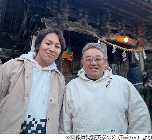 狩野英孝、実家の櫻田山神社「三が日無事に終えました」サンド伊達の参拝も報告