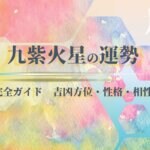 九紫火星の2025年 運勢と吉方位