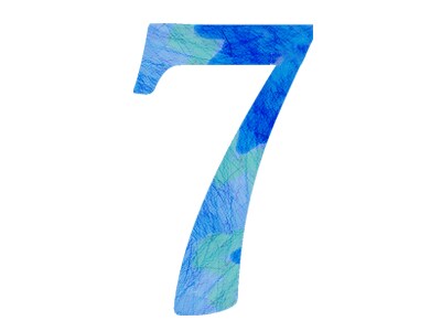 数字の7のイラスト