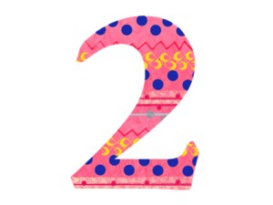 数字の2のイラスト