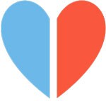 ハートの相性をイメージするイラスト