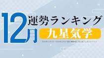 九星気学【12月（12月7日～1月4日）】今月の運勢ランキング