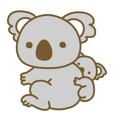 コアラのイラスト
