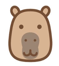 カピバラのイラスト
