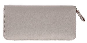 グレー色の長財布