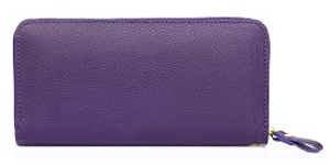 紫色の長財布