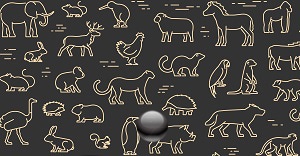 動物デザインの財布