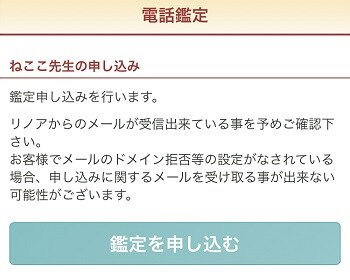 電話占いリノア　ねここ先生のプロフィールから鑑定を申し込む