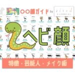 ヘビ顔タイプ完全ガイド｜特徴・診断・芸能人・メイク術