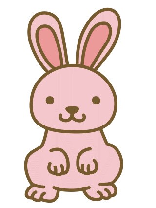 うさぎ顔