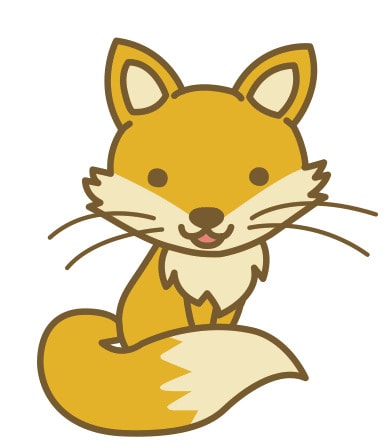 キツネ顔
