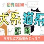 【犬系猫系診断】あなたは犬系？猫系？
