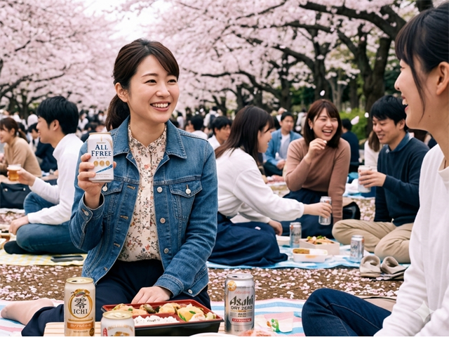 「ソロ花見」が急増中！ ノンアルで1人楽しむ花見が新定番に