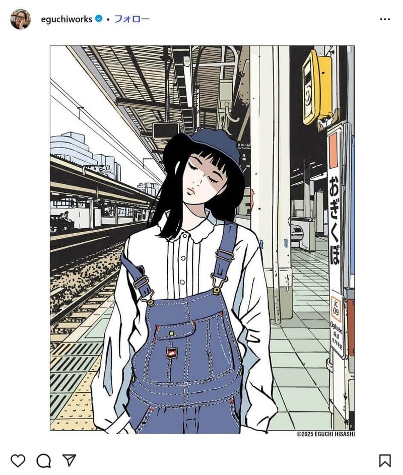 江口寿史氏のインスタグラムより(eguchiworks)