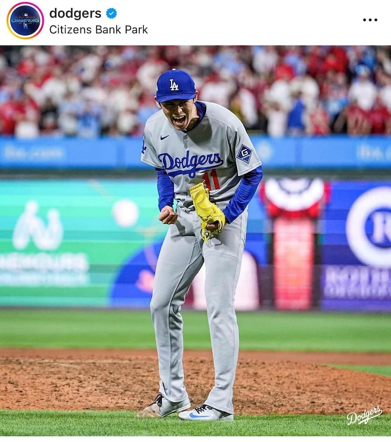 佐々木朗希投手(ドジャースインスタグラムより)