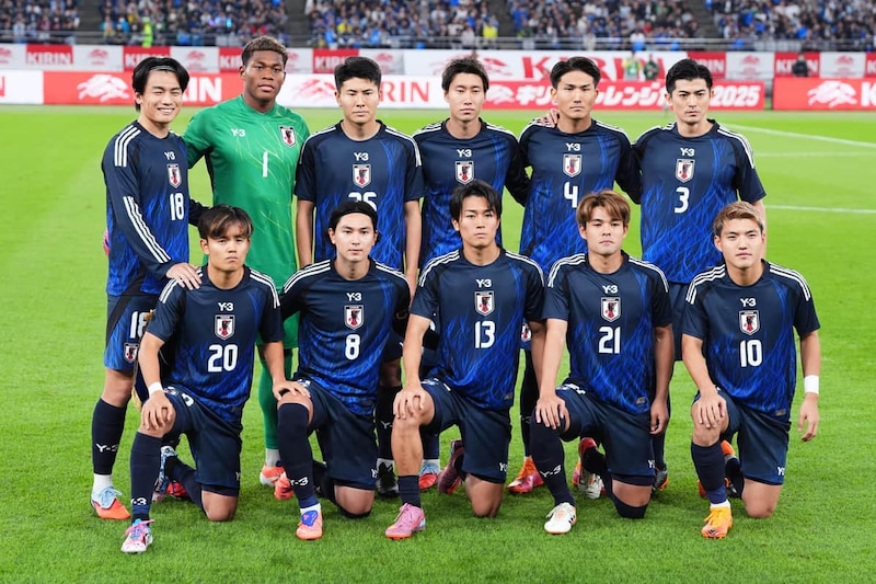 サッカー日本代表（写真：アフロスポーツ）