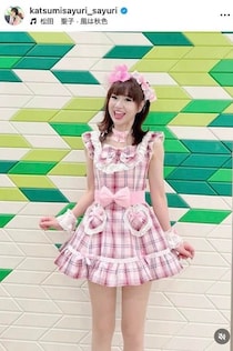 「かつみさゆり」さゆり、目元まで隠して最強の日焼け対策コーデも...「頭隠して脚隠さず」