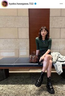長谷川京子、ボディラインすらり...チューブトップ姿で美しさ限界突破　変わらぬ美貌「素敵すぎ」