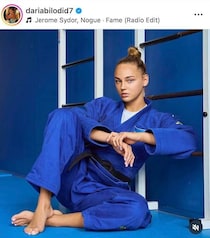 ウクライナ「9等身」美女柔道家ビロディド、透け感白ワンピで色気ダダ漏れ　神々しい美しさ