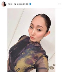 安藤美姫37歳、背中ざっくりタイトワンピで色気ダダ漏れ　「めっちゃ綺麗」「変わらずの美女」