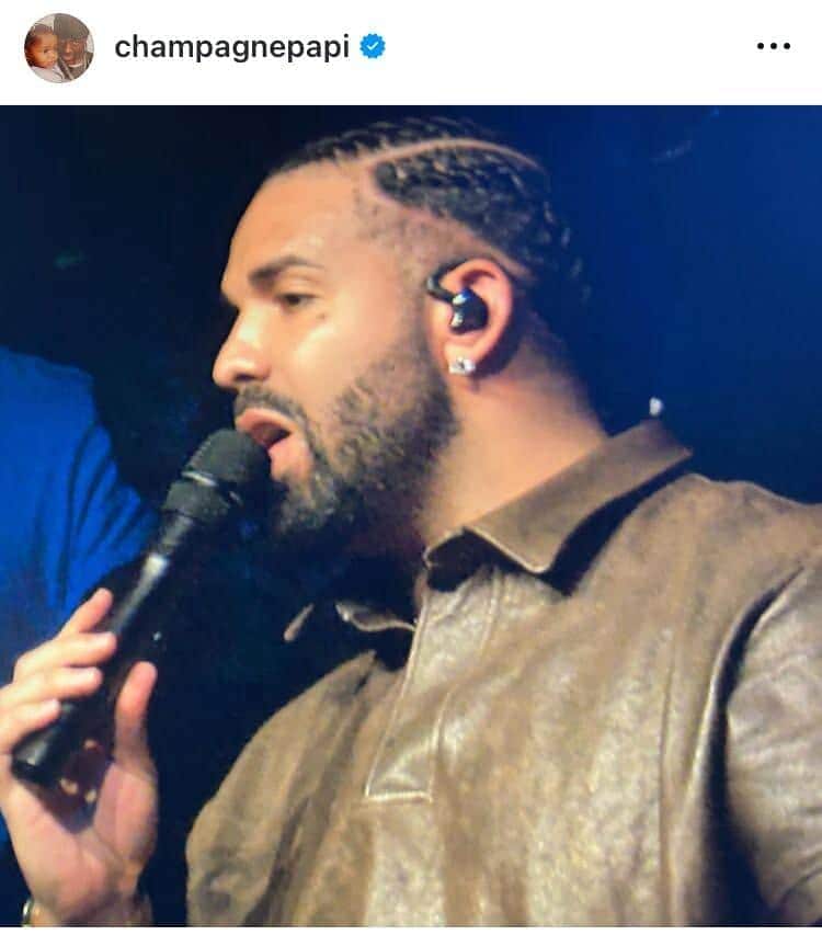 ドレイクのインスタグラム(@champagnepapi)より