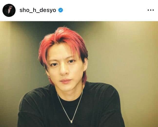 平野紫耀さんのインスタグラム（＠sho_h_desyo）より