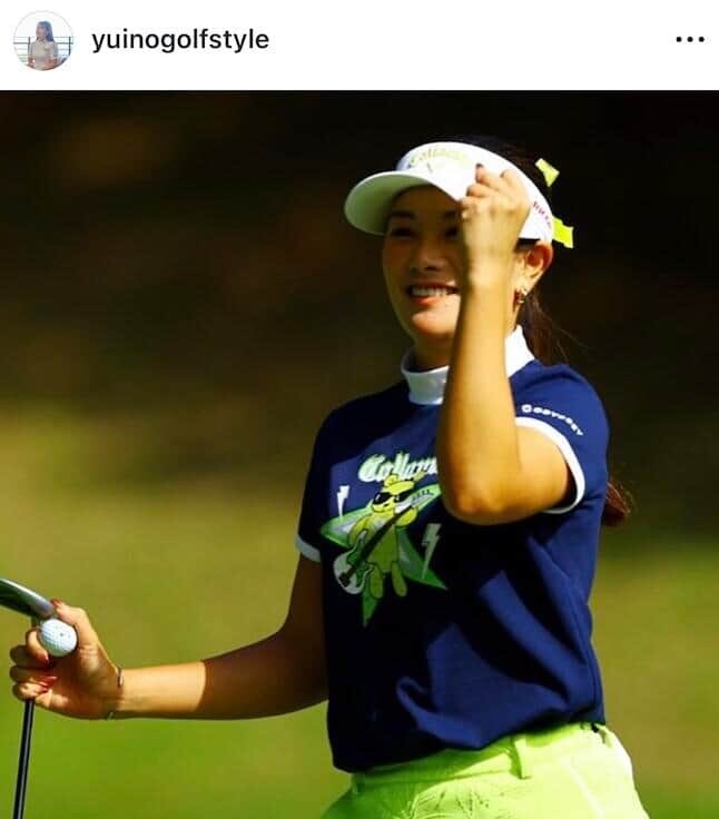 河本結選手のインスタグラム（＠yuinogolfstyle）より